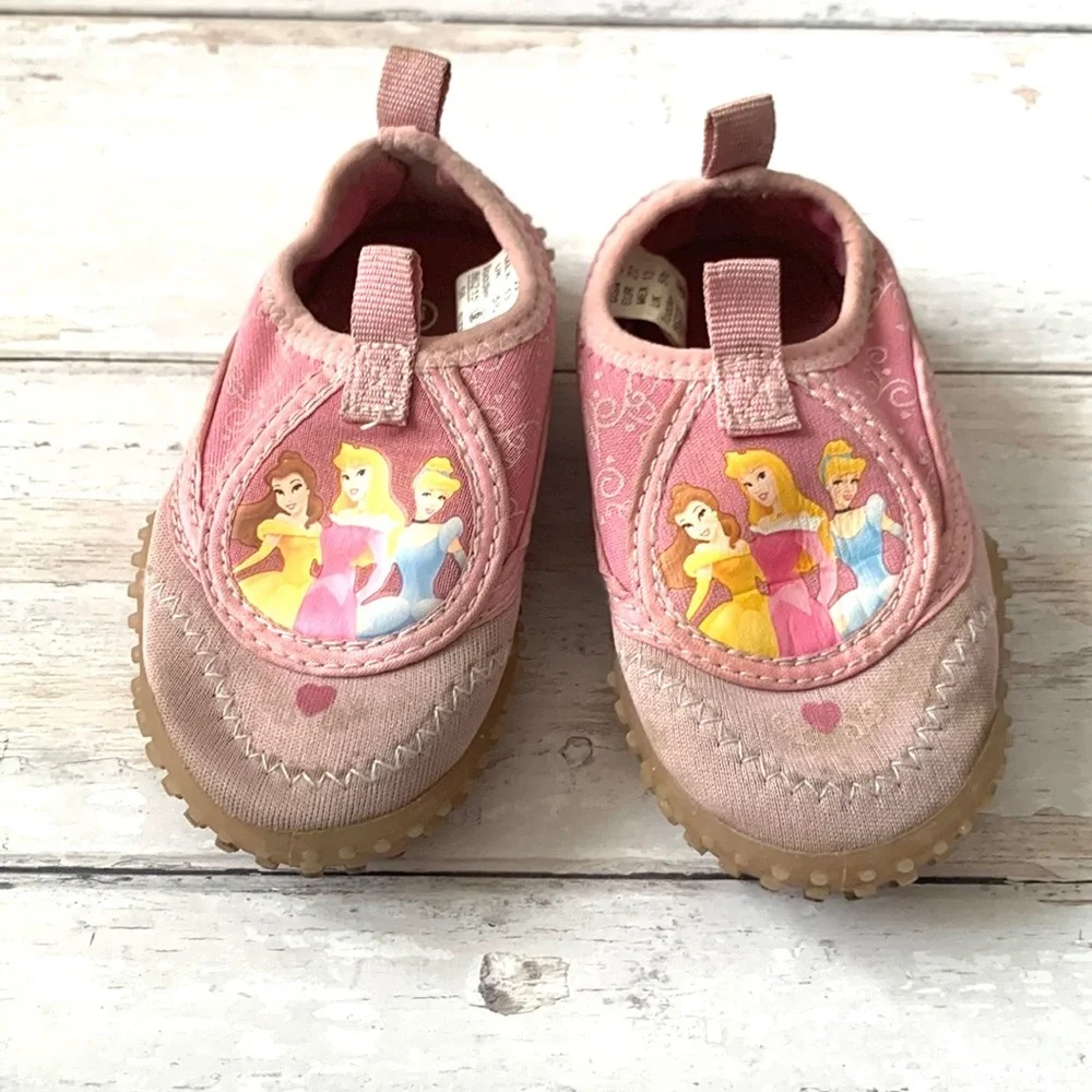 Toddler Girls Size 6 Disney Princess Water Socks Kids Shoes Pink